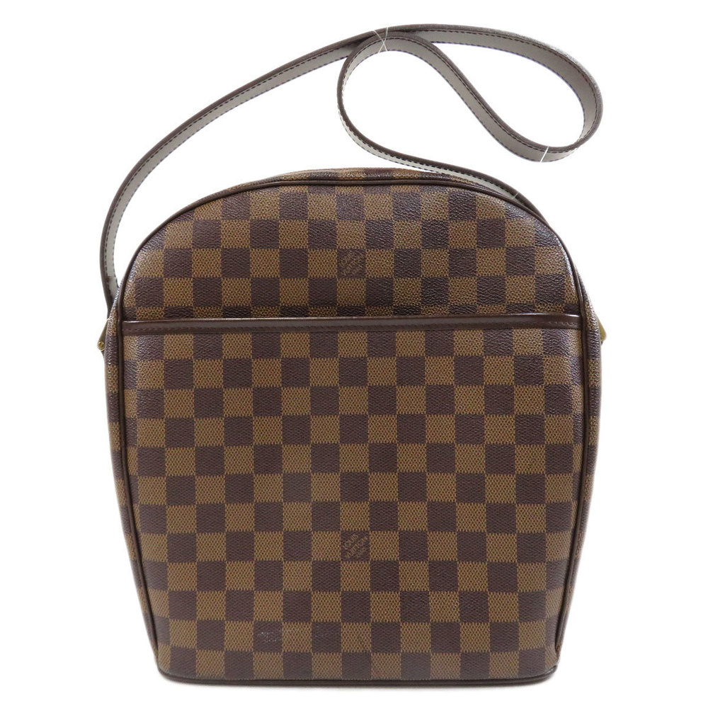 Louis Vuitton Ipanema GM Damier Ebene Shoulder Bag Damier Canvas